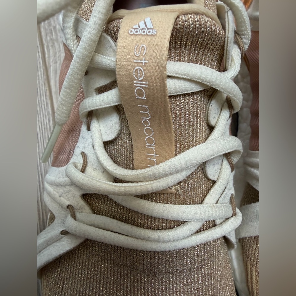 adidas by Stella McCartney Ultra Boost Metallic Lace Up Sneakers size 8 - Picture 6 of 8